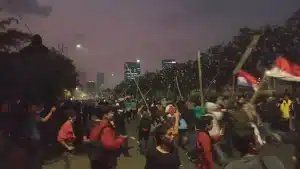 Foto : Anak STM ikut Demo Aksi